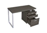 800520 Brennan 47-inch 3-drawer Office Computer Desk Weathered Grey