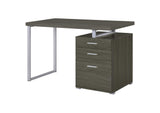 800520 Brennan 47-inch 3-drawer Office Computer Desk Weathered Grey