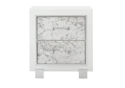 SANTORINI-METALLIC_WHITE-NS SANTORINI WHITE NIGHTSTAND