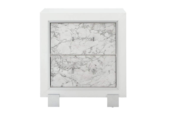 SANTORINI-METALLIC_WHITE-NS SANTORINI WHITE NIGHTSTAND