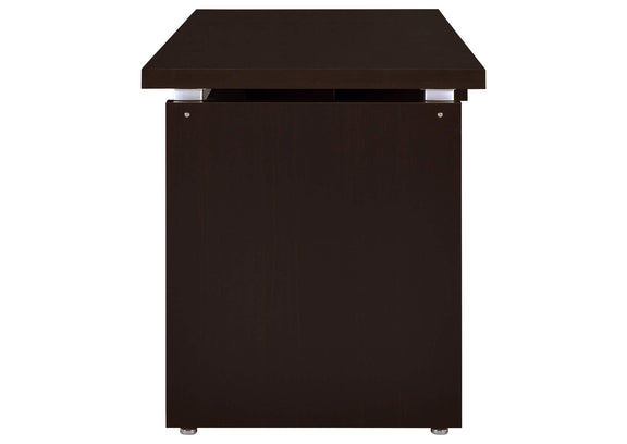 800891 Skylar 55-inch Computer Desk with Keyboard Drawer Cappuccino