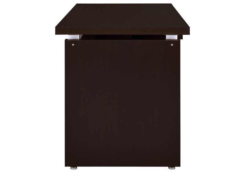 800891 Skylar 55-inch Computer Desk with Keyboard Drawer Cappuccino
