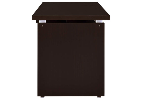 800891 Skylar 55-inch Computer Desk with Keyboard Drawer Cappuccino