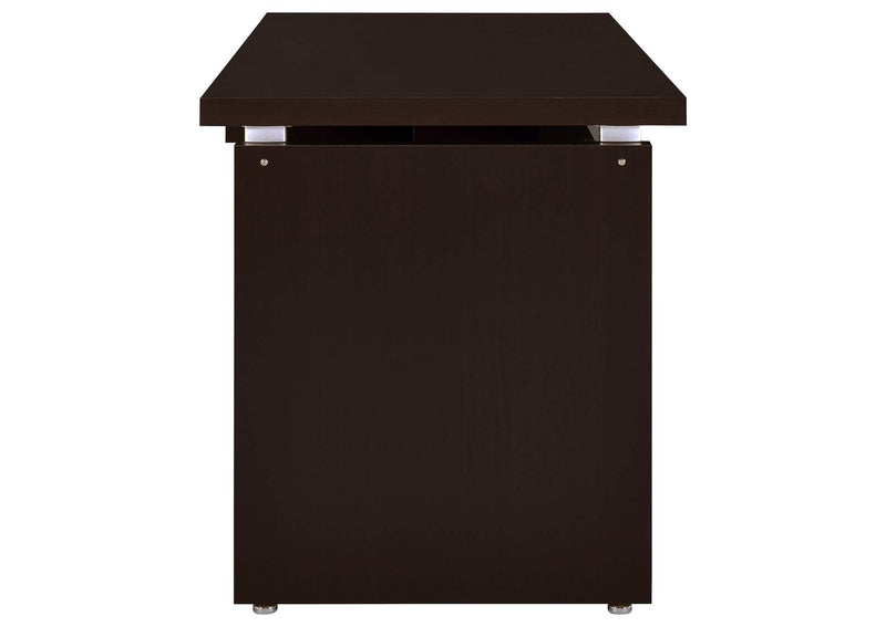 800891 Skylar 55-inch Computer Desk with Keyboard Drawer Cappuccino