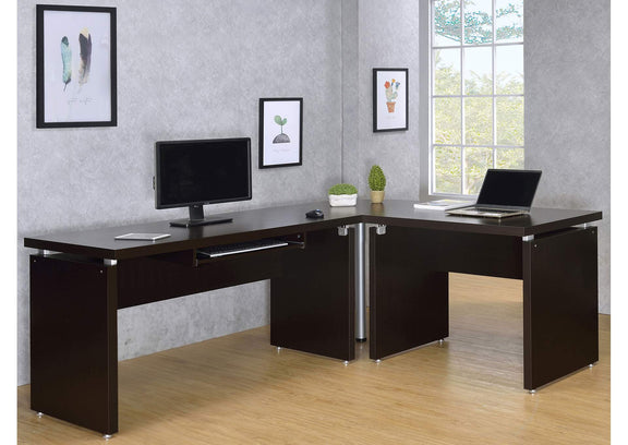 800892 Skylar 39-inch Engineered Wood Writing Desk Cappuccino