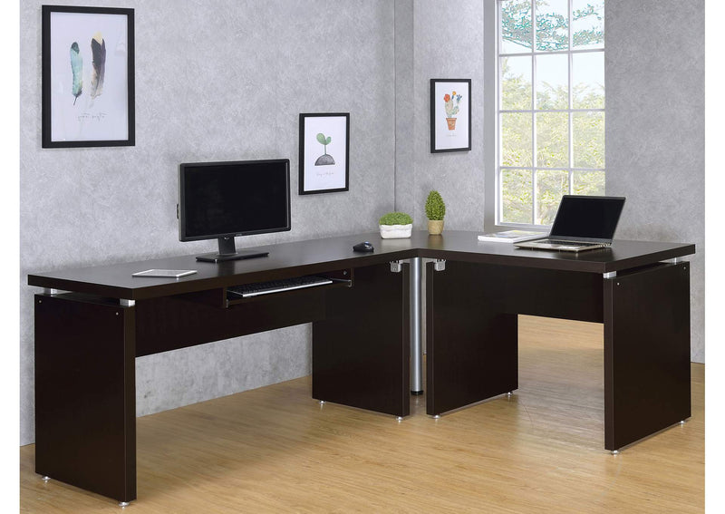 800892 Skylar 39-inch Engineered Wood Writing Desk Cappuccino