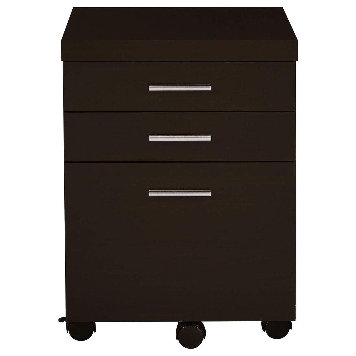 800894 Skylar 3-drawer Home Office Mobile File Cabinet Cappuccino