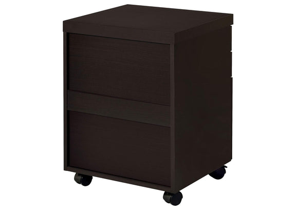 800894 Skylar 3-drawer Home Office Mobile File Cabinet Cappuccino