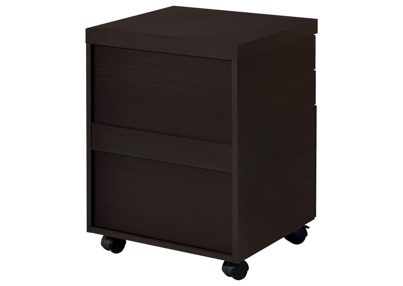 800894 Skylar 3-drawer Home Office Mobile File Cabinet Cappuccino