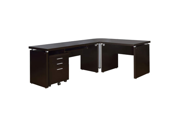 800894 Skylar 3-drawer Home Office Mobile File Cabinet Cappuccino