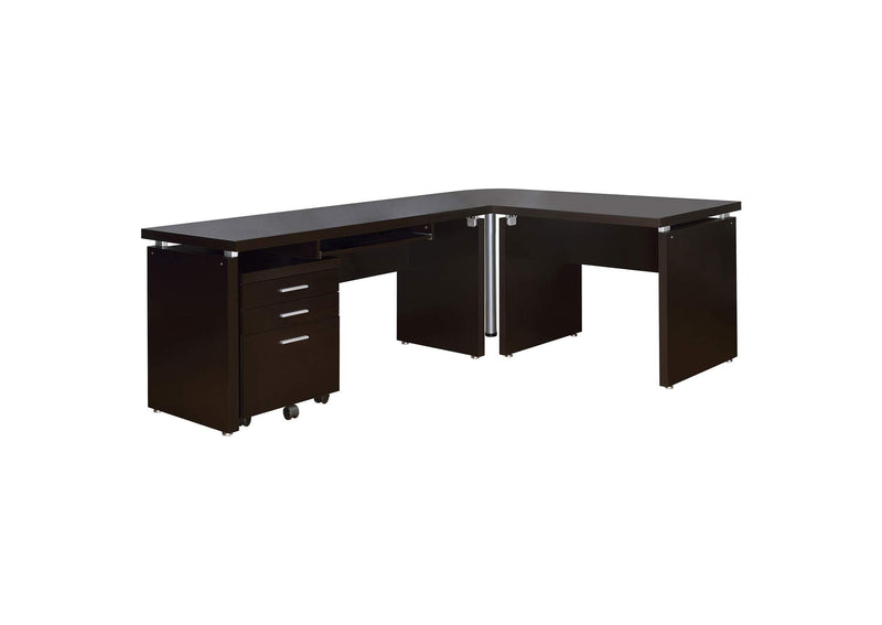 800894 Skylar 3-drawer Home Office Mobile File Cabinet Cappuccino