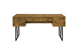 800999 Analiese 63-inch 4-drawer Writing Desk Rustic Nutmeg