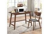 801095 Karri 2-piece Home Office Computer Desk and Chair Set Walnut