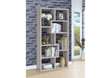 801137 Theo 71-inch 6-shelf Bookshelf Grey Driftwood