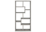 801137 Theo 71-inch 6-shelf Bookshelf Grey Driftwood