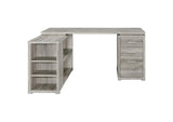 801516 Yvette 60-inch 3-drawer L-Shape Computer Desk Grey Driftwood