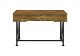 801541-S2 Analiese 2-piece Computer Desk Bookcase Set Rustic Nutmeg