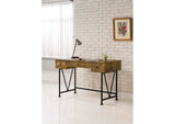 801541 Analiese 47-inch 3-drawer Writing Desk Rustic Nutmeg