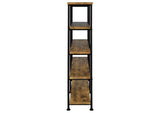 801543 Analiese 63-inch 4-shelf Double Bookshelf Rustic Nutmeg
