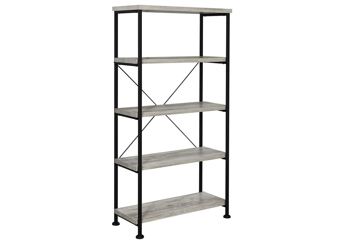 Analiese 63-inch 4-shelf Bookshelf Grey Driftwood