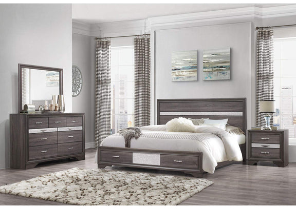 SEVILLE-GR-QB_DR_MR_NS SEVILLE GREY QUEEN BED DRESSER MIRROR NIGHTSTAND