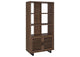 801863 Maddox 71-inch 3-shelf Cabinet Bookcase Walnut