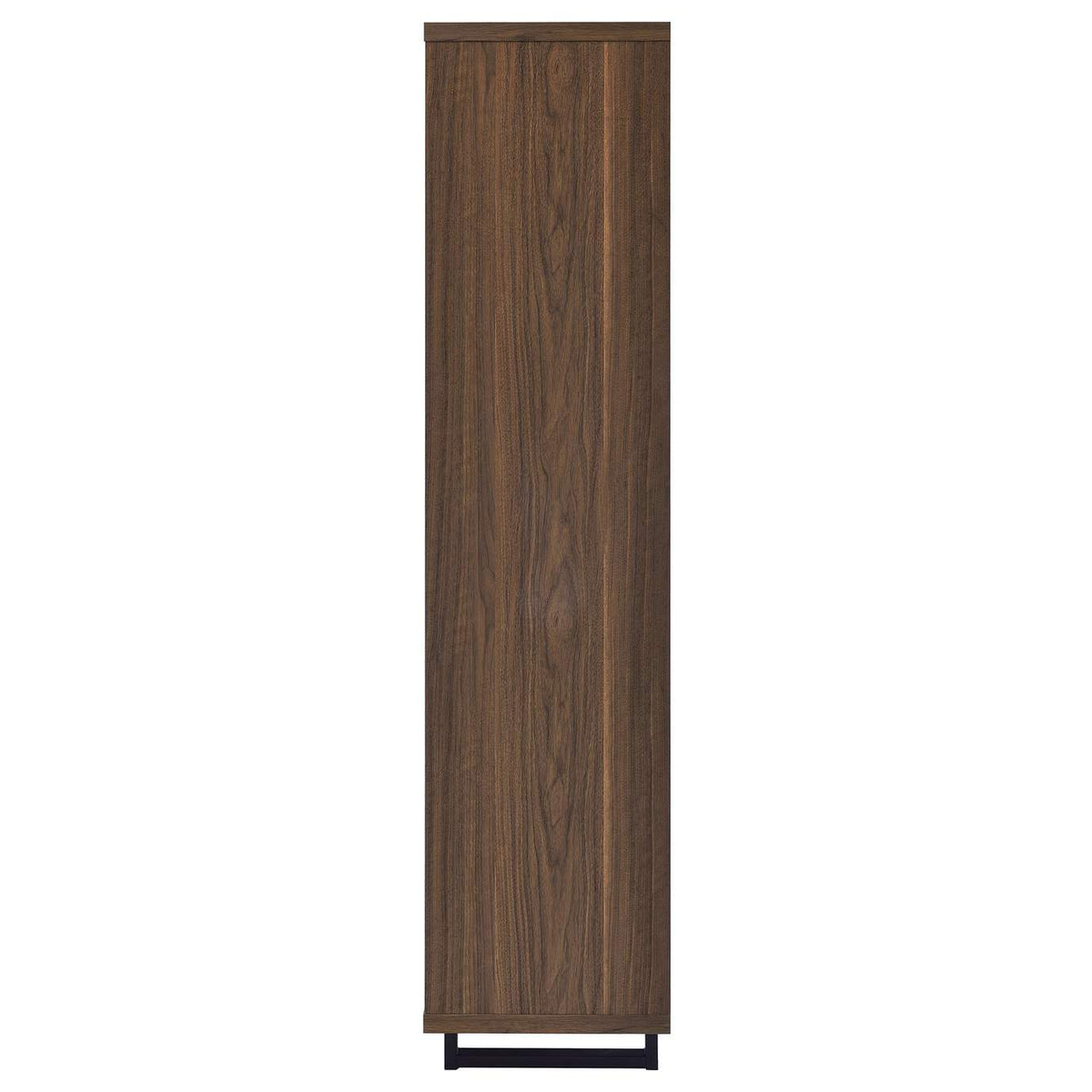 801863 Maddox 71-inch 3-shelf Cabinet Bookcase Walnut