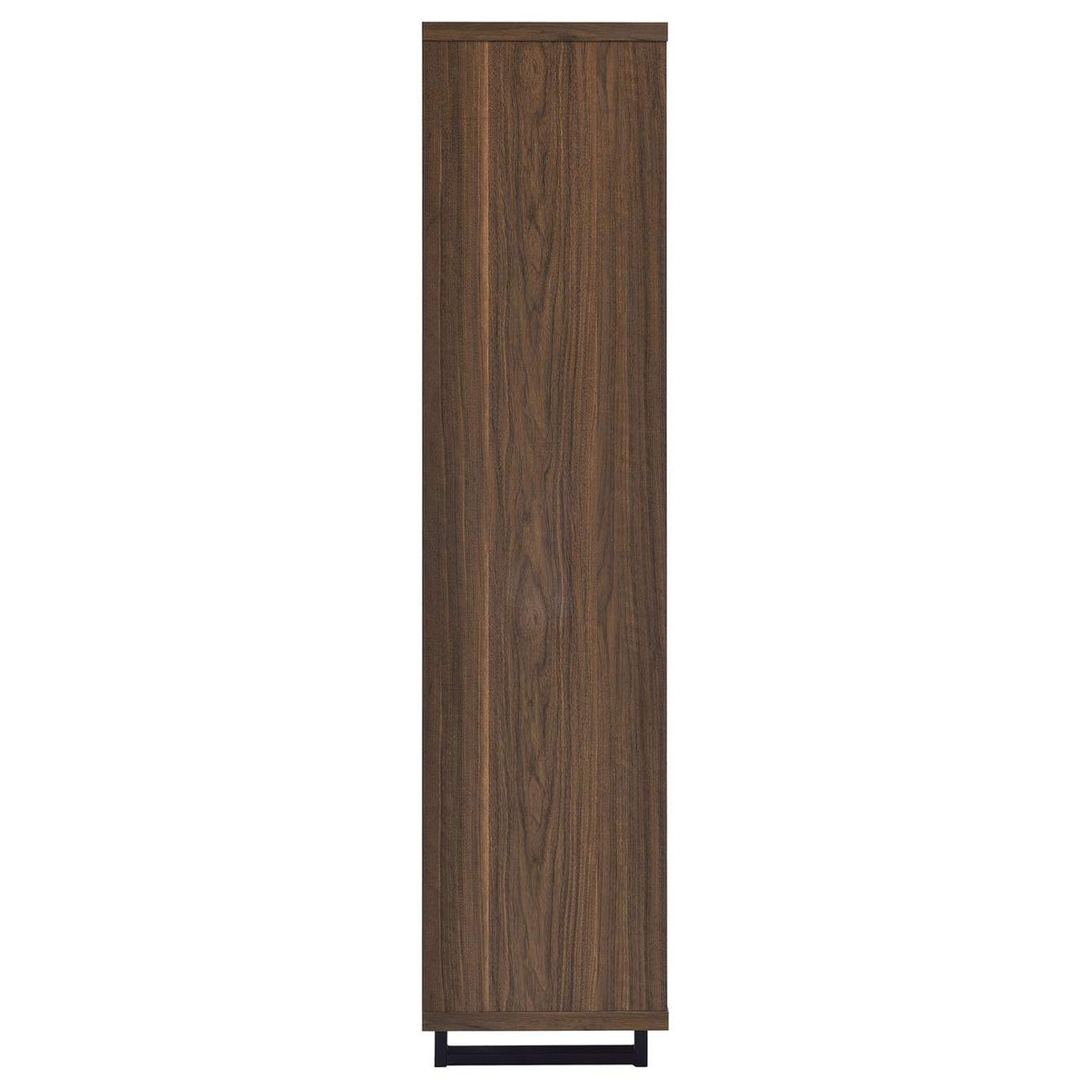 801863 Maddox 71-inch 3-shelf Cabinet Bookcase Walnut