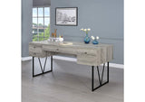 801999 Analiese 63-inch 4-drawer Writing Desk Grey Driftwood