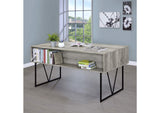 801999 Analiese 63-inch 4-drawer Writing Desk Grey Driftwood