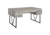 Analiese 63-inch 4-drawer Writing Desk Grey Driftwood