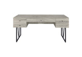 801999 Analiese 63-inch 4-drawer Writing Desk Grey Driftwood