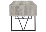 801999 Analiese 63-inch 4-drawer Writing Desk Grey Driftwood