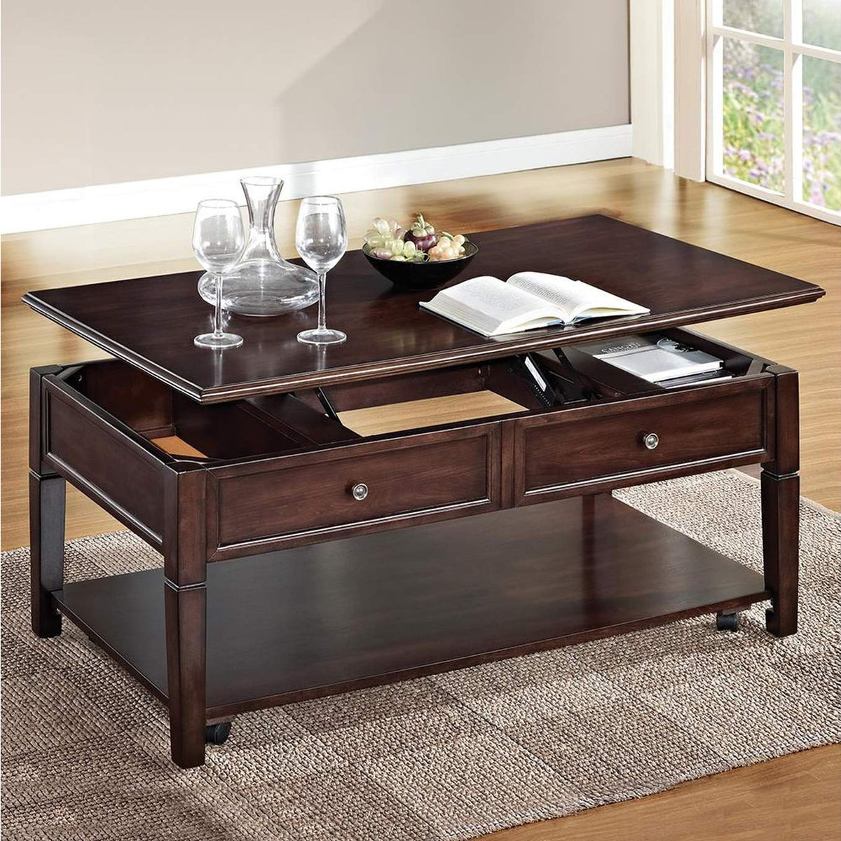 80254 Malachi Coffee Table with Lift Top