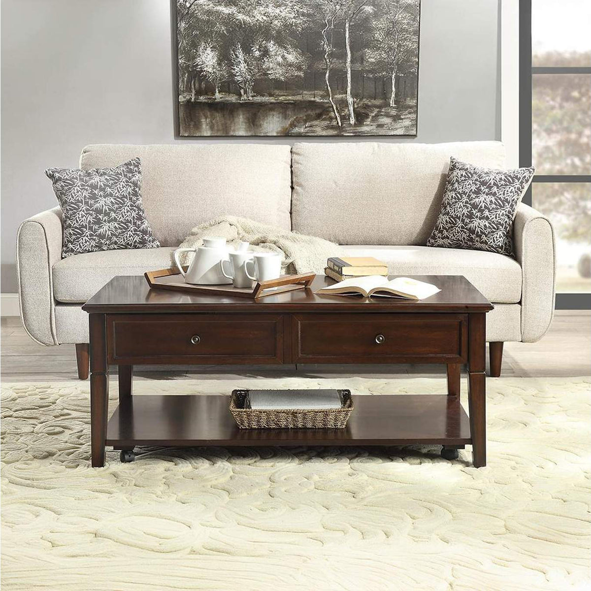 80254 Malachi Coffee Table with Lift Top