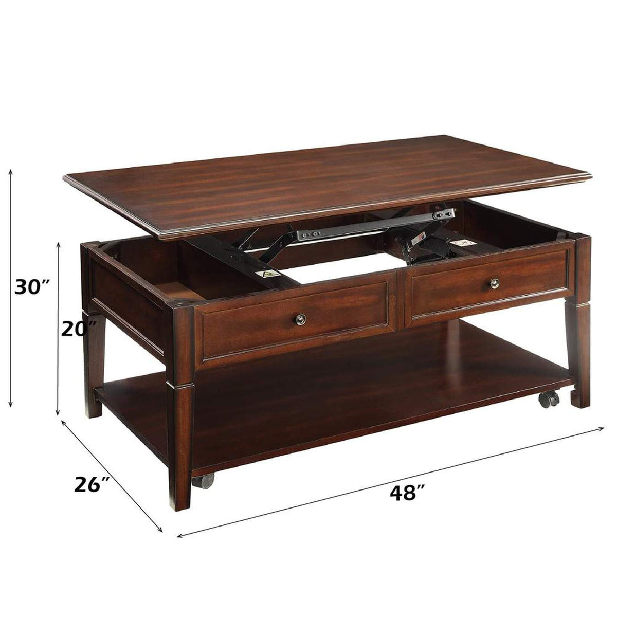 80254 Malachi Coffee Table with Lift Top