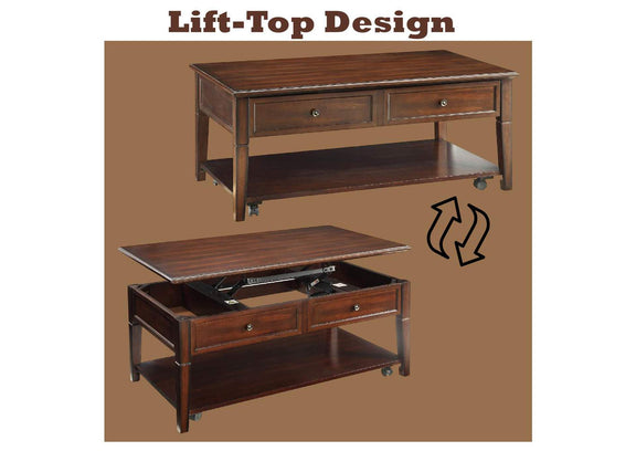 80254 Malachi Coffee Table with Lift Top
