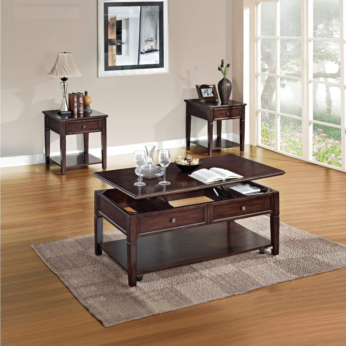 80254 Malachi Coffee Table with Lift Top