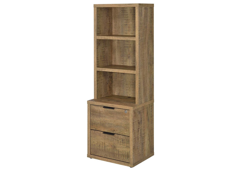 802693-S3 Westpark 3-piece Wall Unit Bookcase Set with USB Mango