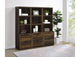 802713-S3 Westpark 3-piece Wall Unit Bookcase Set with USB Dark Pine