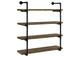 804417 Elmcrest 39-inch 4-shelf Wall Bookshelf Rustic Oak