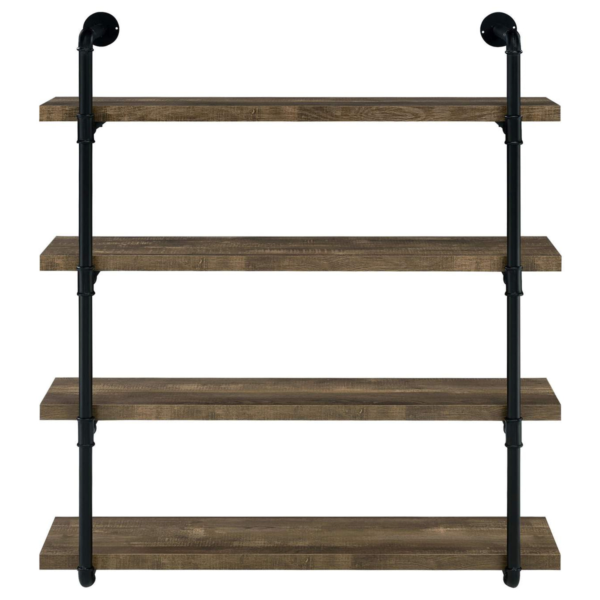 804417 Elmcrest 39-inch 4-shelf Wall Bookshelf Rustic Oak