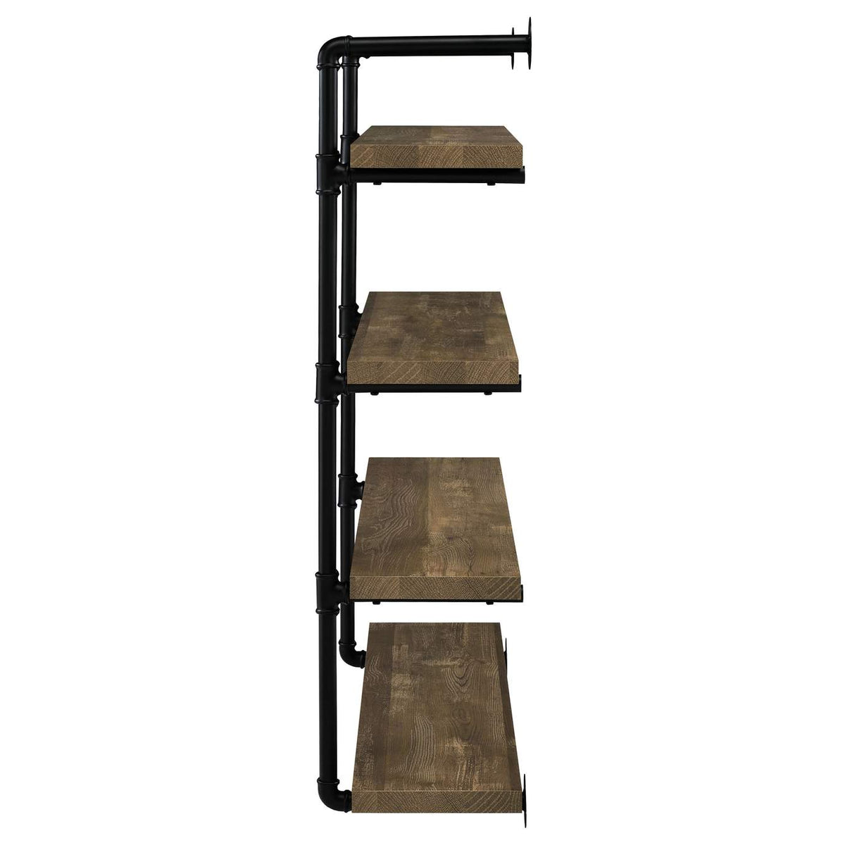 804417 Elmcrest 39-inch 4-shelf Wall Bookshelf Rustic Oak
