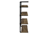 804417 Elmcrest 39-inch 4-shelf Wall Bookshelf Rustic Oak