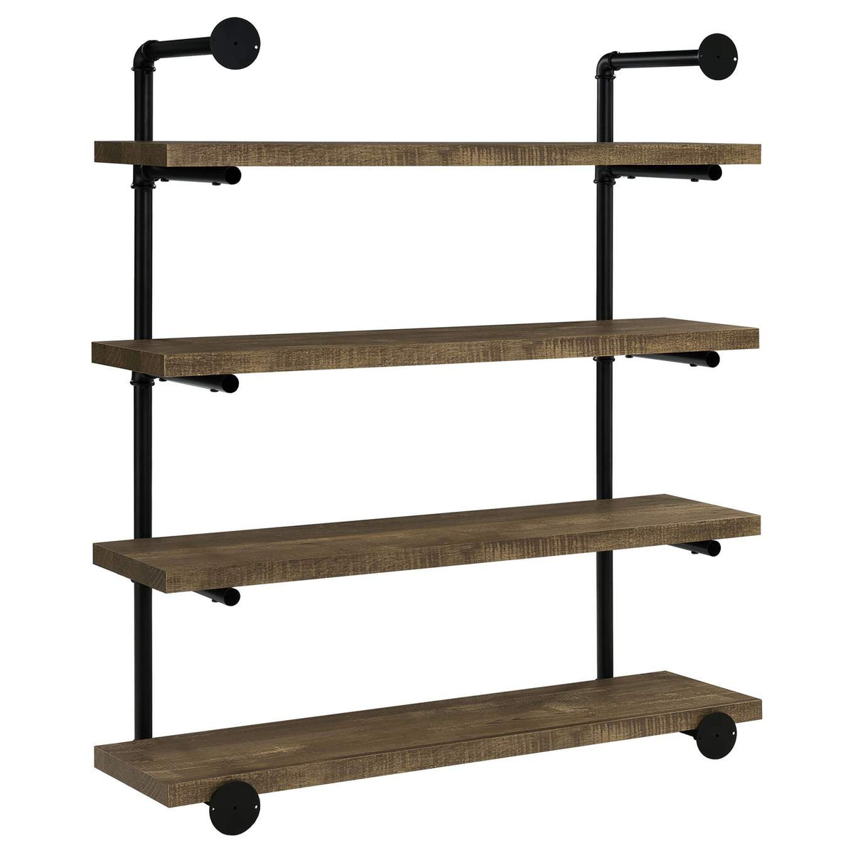 804417 Elmcrest 39-inch 4-shelf Wall Bookshelf Rustic Oak