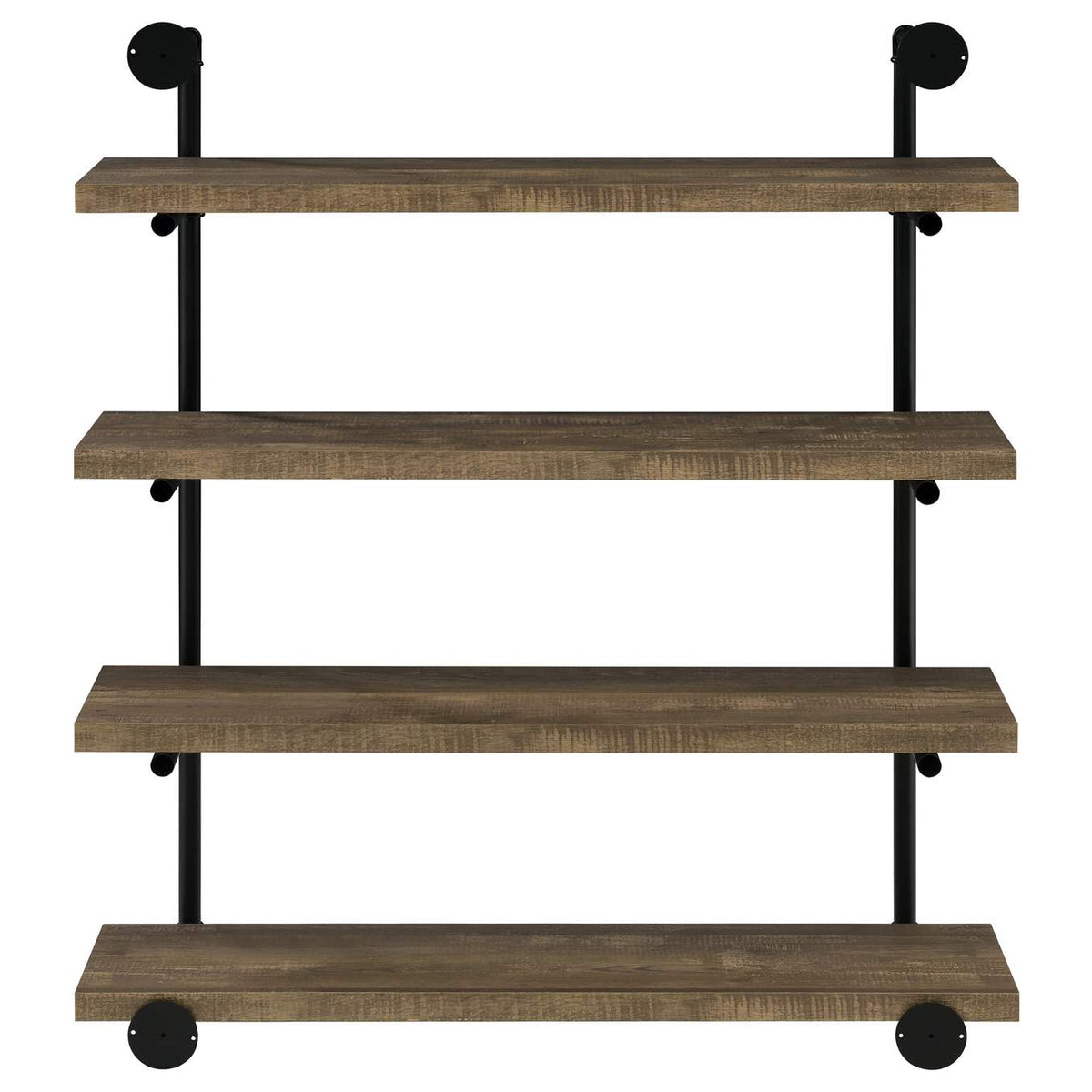 804417 Elmcrest 39-inch 4-shelf Wall Bookshelf Rustic Oak