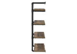 804426 Elmcrest 24-inch 4-shelf Wall Bookshelf Rustic Oak