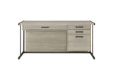 805881 Loomis 60-inch 4-drawer Computer Desk Whitewashed Grey