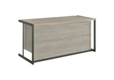 805881 Loomis 60-inch 4-drawer Computer Desk Whitewashed Grey