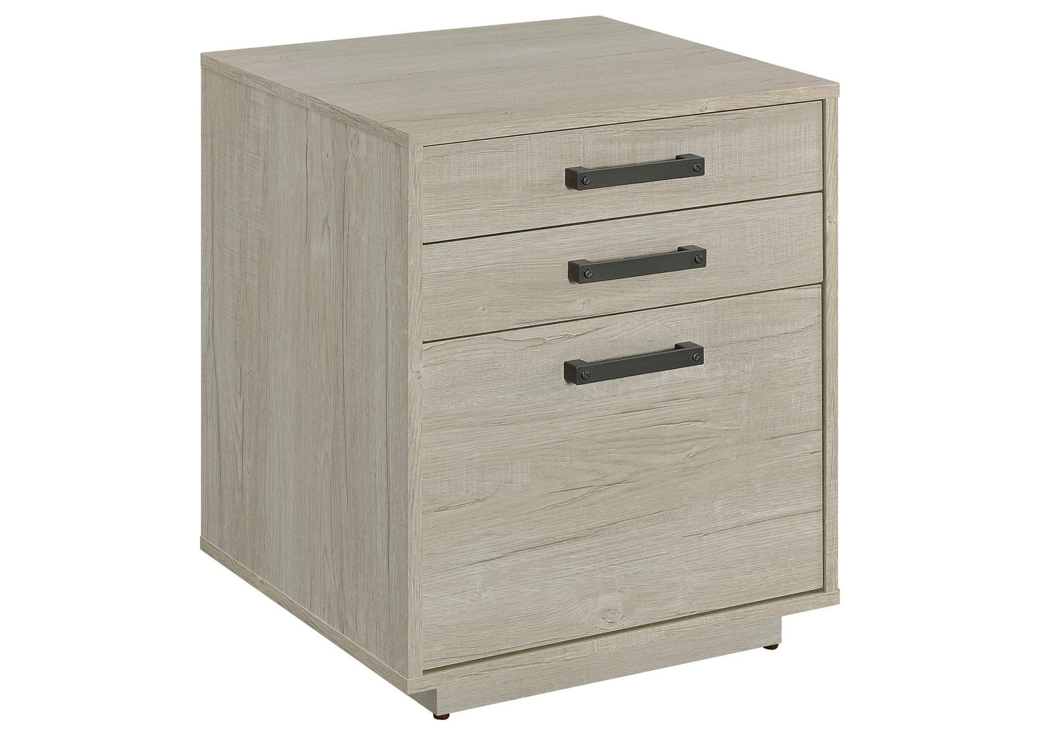 Loomis 3-drawer Home Office File Cabinet Whitewashed Grey